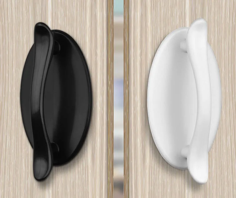 Simple paste type handle door open plastic handle window door handle Closet cabinet drawer stick door knocker manufacture