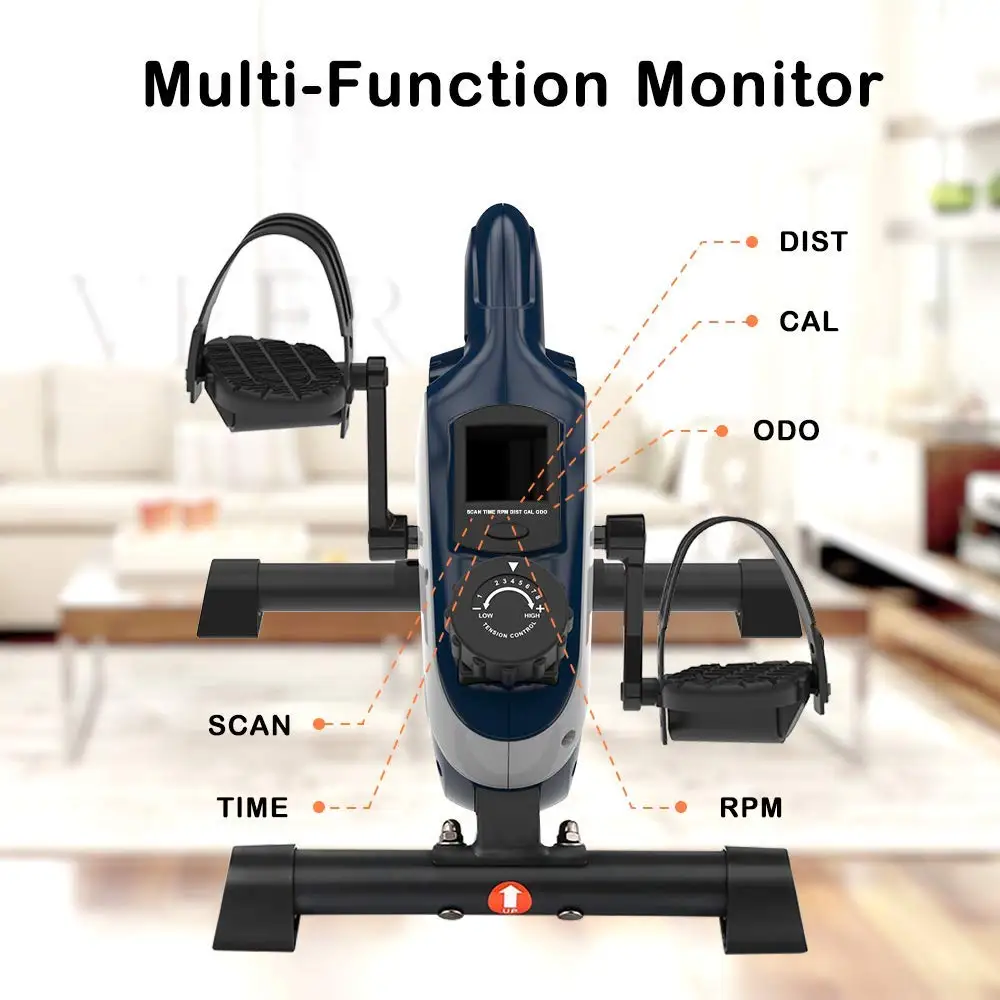 
 Мини-велотренажер магнитный мини цикла для езды на велосипеде, который поможет избавиться от домашнего офиса под столом велосипед с ЖК-дисплеем для ног и рук  