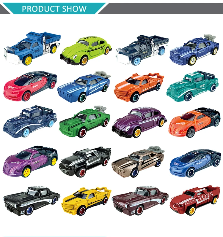 Wholesale Coche De Juguete High Quality Slide Car Toy Set 1/64 Diecast