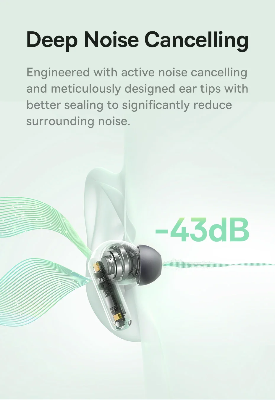 Màng loa lớn 12mm cho chất âm âm trầm SuperBass bùng nổ