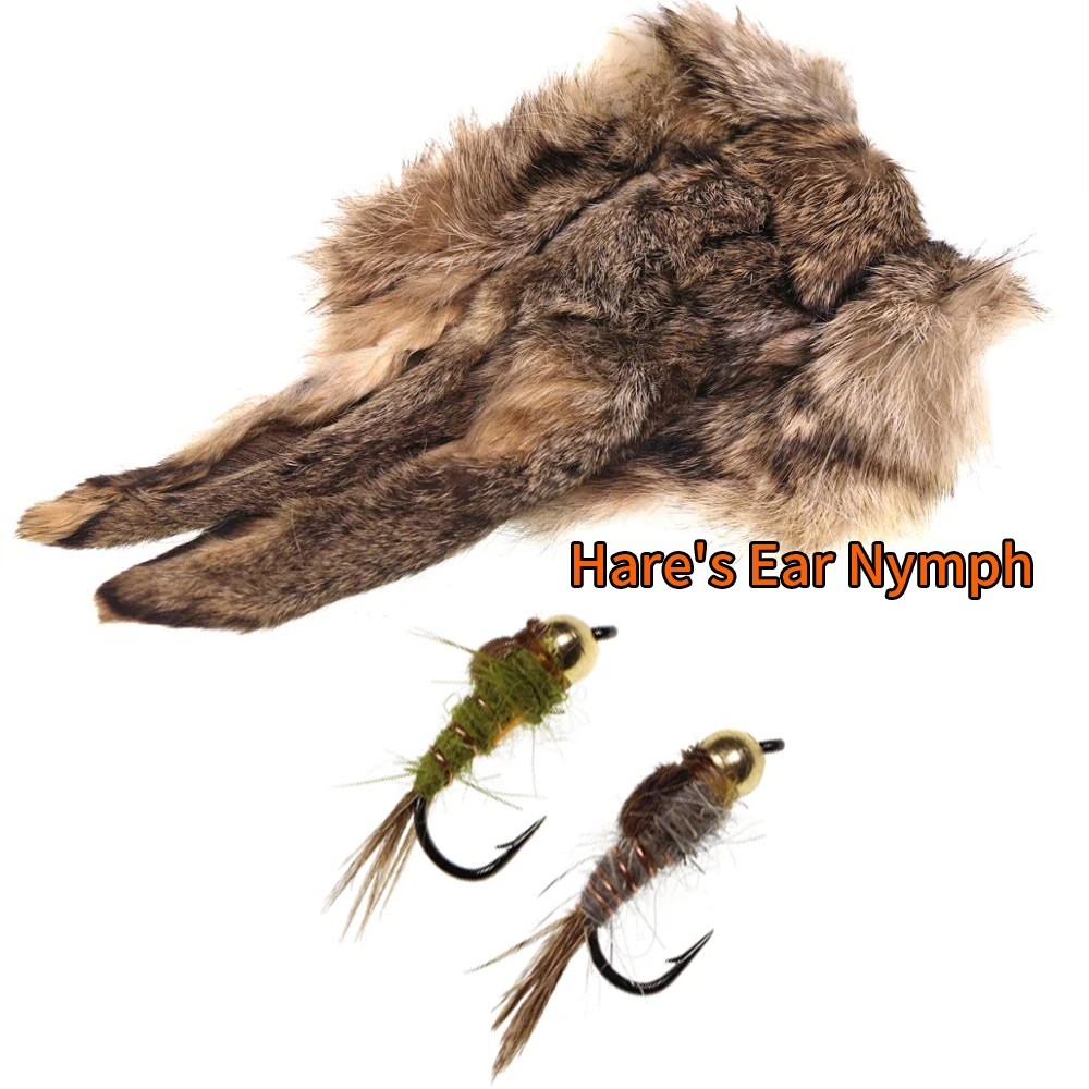 Vtwins Pesca Mosca Legatura Materiale Lepre Maschera Orecchio Di Lepre - Foto 9