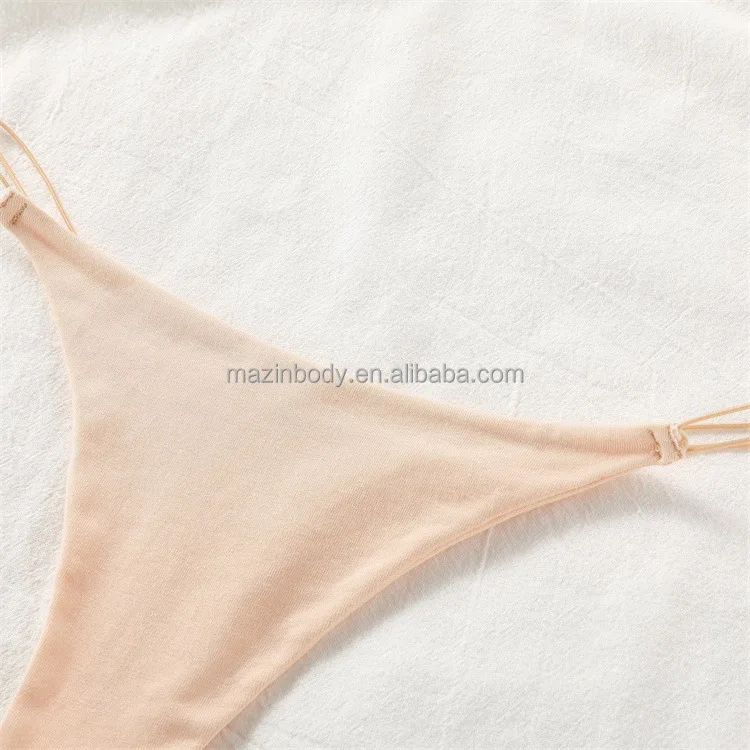 Mazinbody Oem Back Low Waist Sexy Lady Thong Panties Bikini Thongs For Women Seamless Panties G 6891