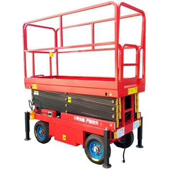 Mobile scissor lift hydraulic electric trailer towing mobile scissor lift