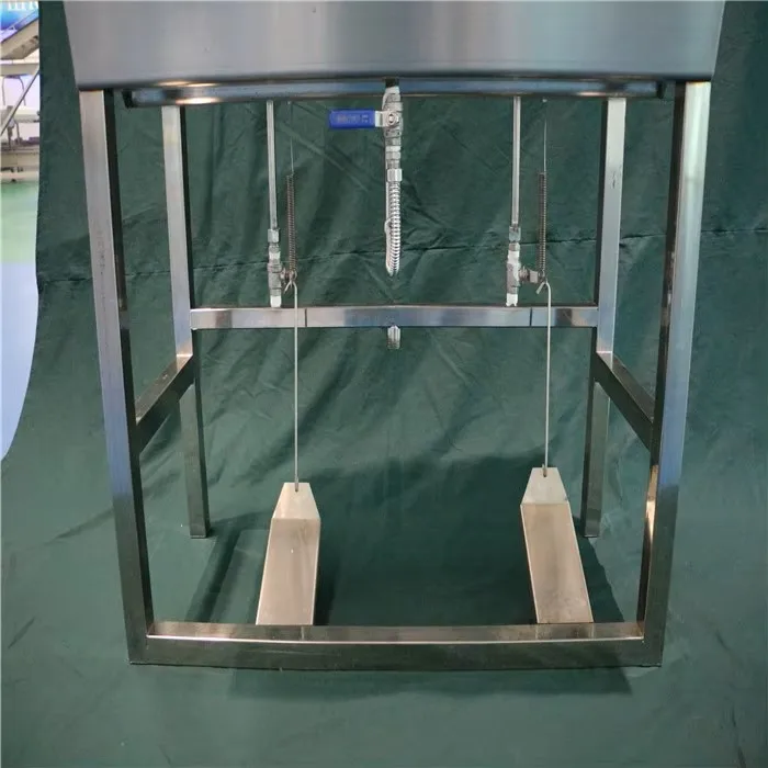 Industrial stainless steel sink for slaughterhouse equipment and tools