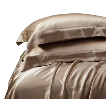 100% Mulberry silk fabric bedding set Pure Natural Silk Pillowcase with OEKO-TEX Certificate