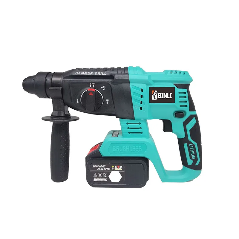 26 мм 24 В литиевая батарея бесщеточные беспроводные вращающиеся Перфораторы