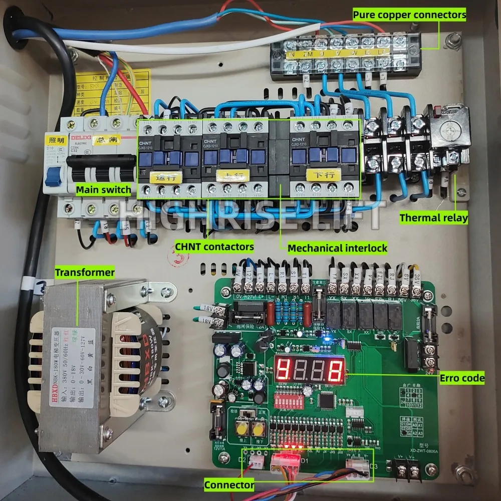 Small Food Elevator Cargo Lift Call Panel /connection Wire/control Cabinet Dumbwaiter Controller System