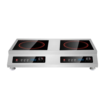 3500W double burner induction cooker flat plate touch control energy saving commercial electric stove for Kitchen