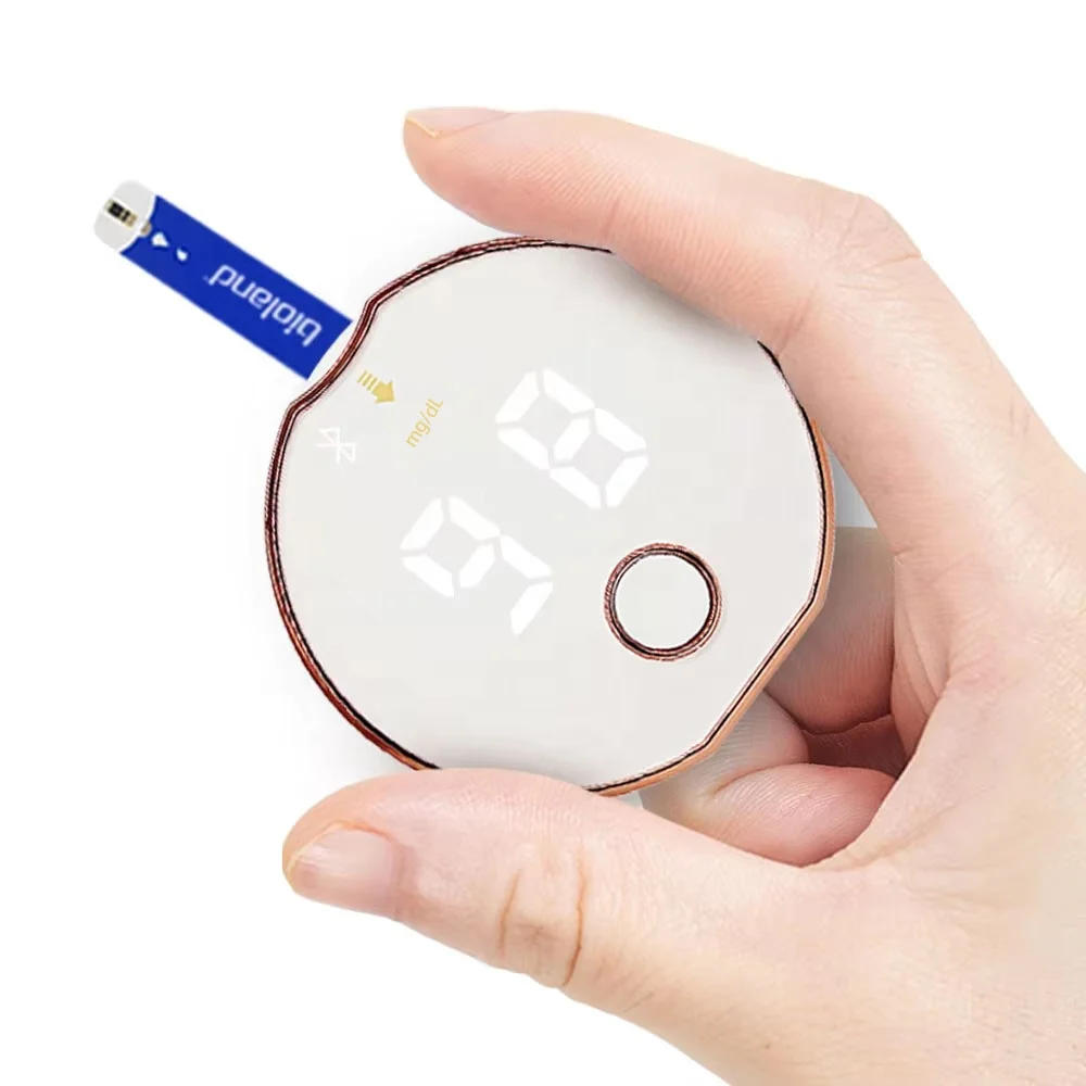 Bioland 2026 hot selling Large Screen Sugar Monitor Hospital Smart One Touch Glucose test Strip Glucose Meter