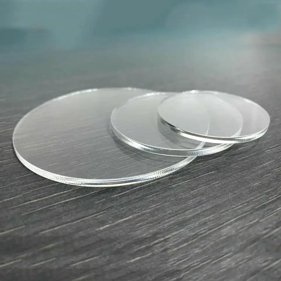 Alibaba.com: Clear round acrylic discs, laser cut blank panels for arts ...