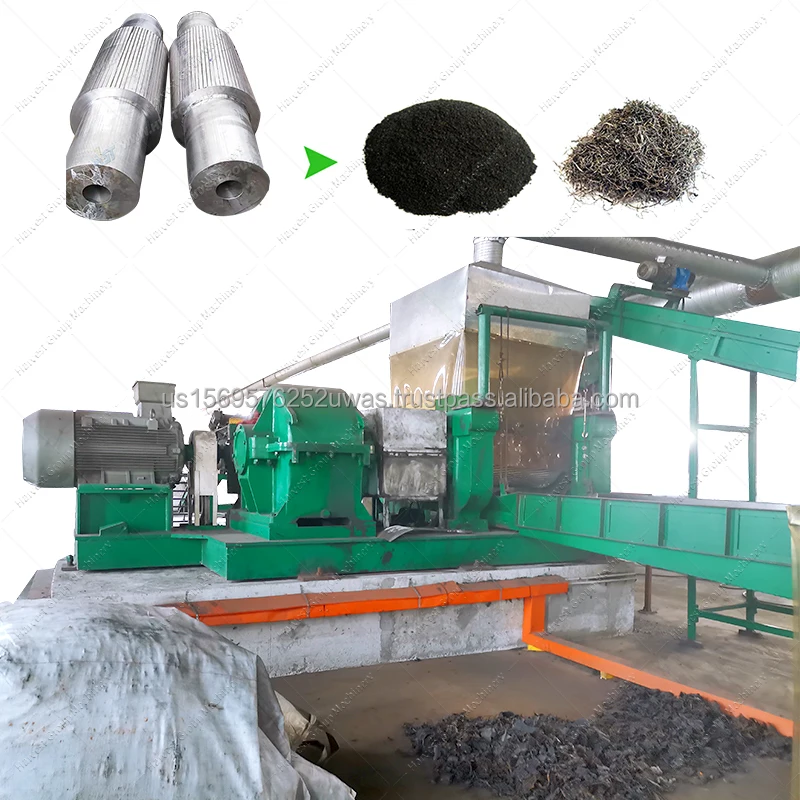 Automatic High Output Waste Rubber Old Tyre Recycling Machine New Used Tire Recycling Plant Equipment Bearing Motor Pump Gear