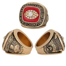 Custom Championship Ring 1969 Kansas City Chiefs Super Football Championship Ring Custom Wooden Box