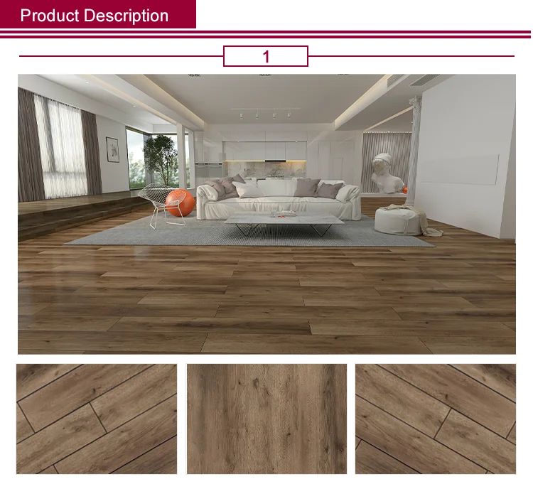 UV Surface Treatment Morden Plastic Floor Vinyl Flooring SPC Click Flooring