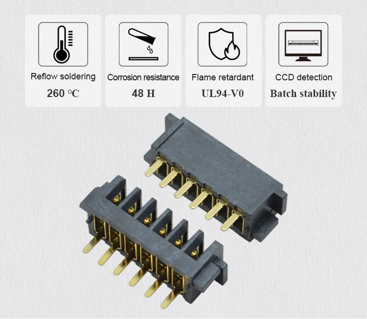 Female Male 254 Mm Pitch 4 5 6 7 8 9 10 Pin Battery Connector Blade