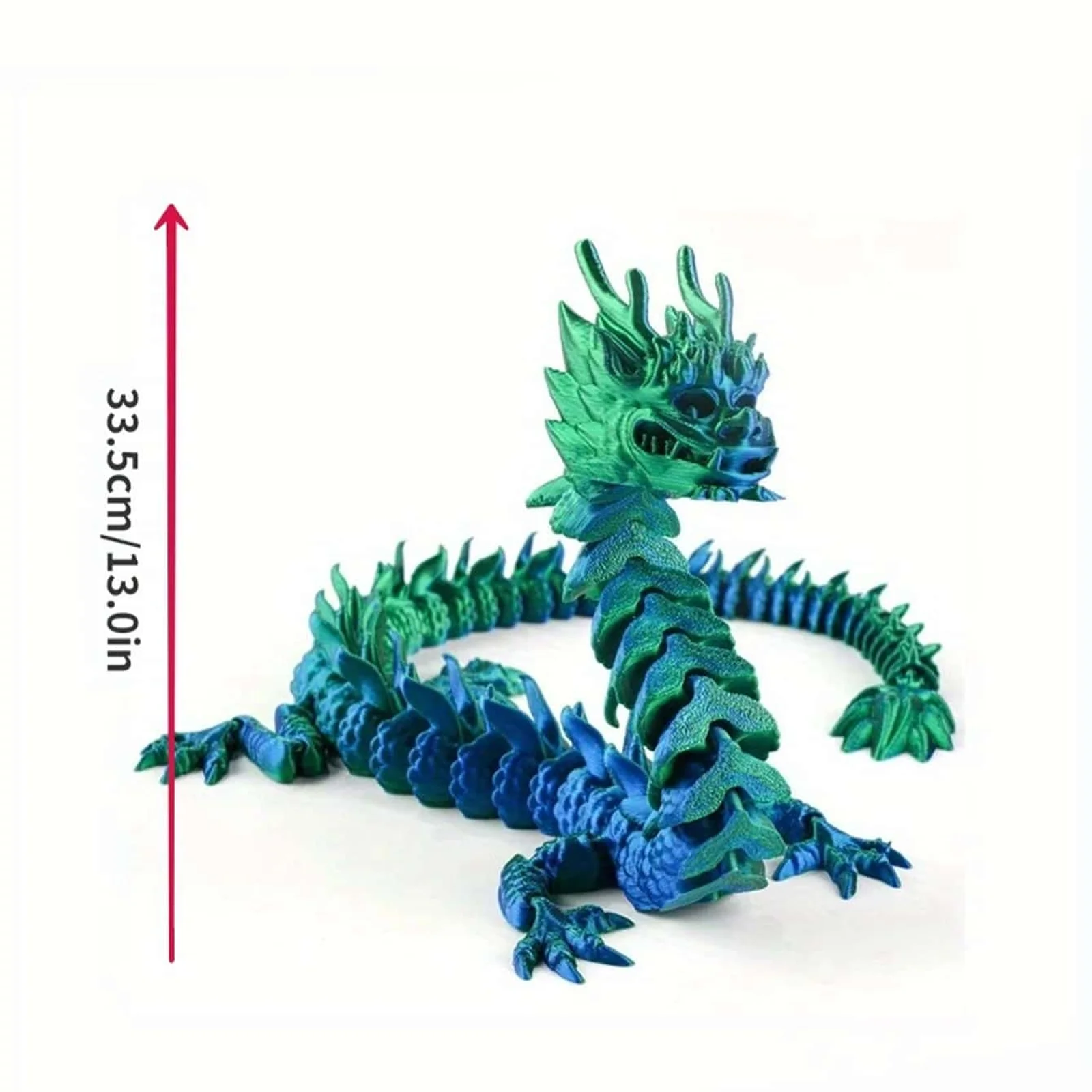 Oem Mini Custom 3D Printing Linked Dragon Emperor Printer Toy Manufacturer