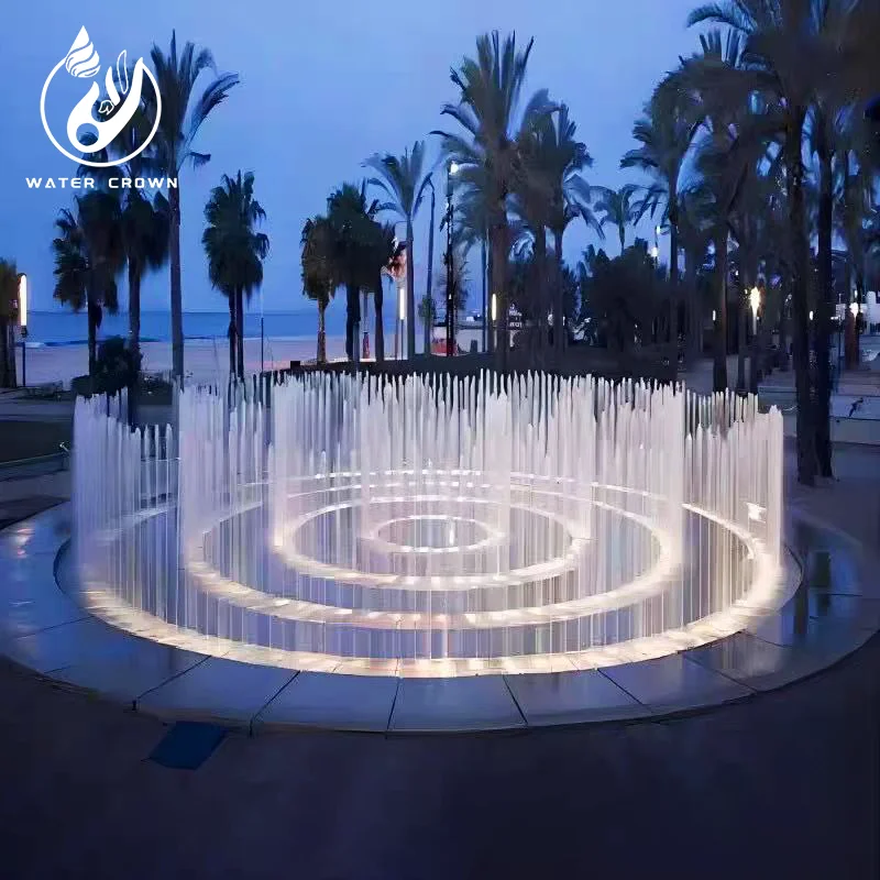 Venda Direta da Fábrica Water Crown: Fonte de Jardim em Aço Inoxidável 304 de Alta Qualidade, Adequada para Apartamentos e Parques de Diversões