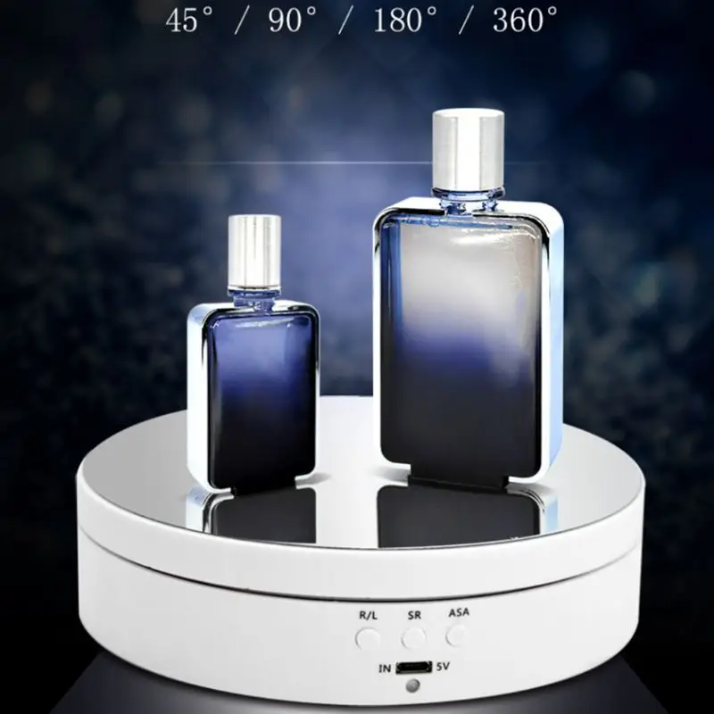 3 Speeds Electric Rotating Display Stand Mirror Turntable Jewelry 360 Degree Display Stand Base for Photography Video Shoot