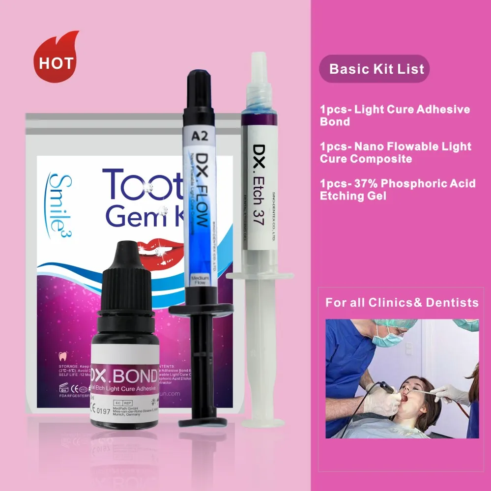 Professional Tooth Gem Training Kit Crystal Light Cure Teeth Gem Whitening Diy Tooth Gem aperçu 7