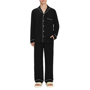 Moisture Wicking Mens Pajamas Loungewear Bamboo Viscose Men Sleepwear Pjs Lounge Wear Sets Pijamas