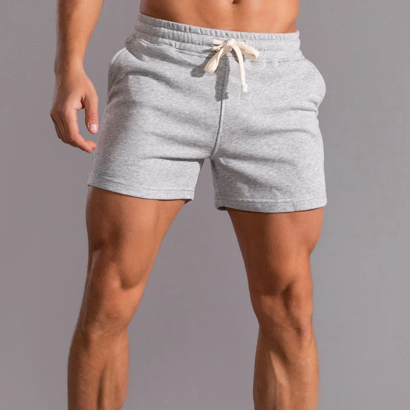 Wholesale Plus Size High Quality Men's Cotton Athletic Shorts Custom Running Gym Jogger Sweat Shorts For Men367_voghion.com