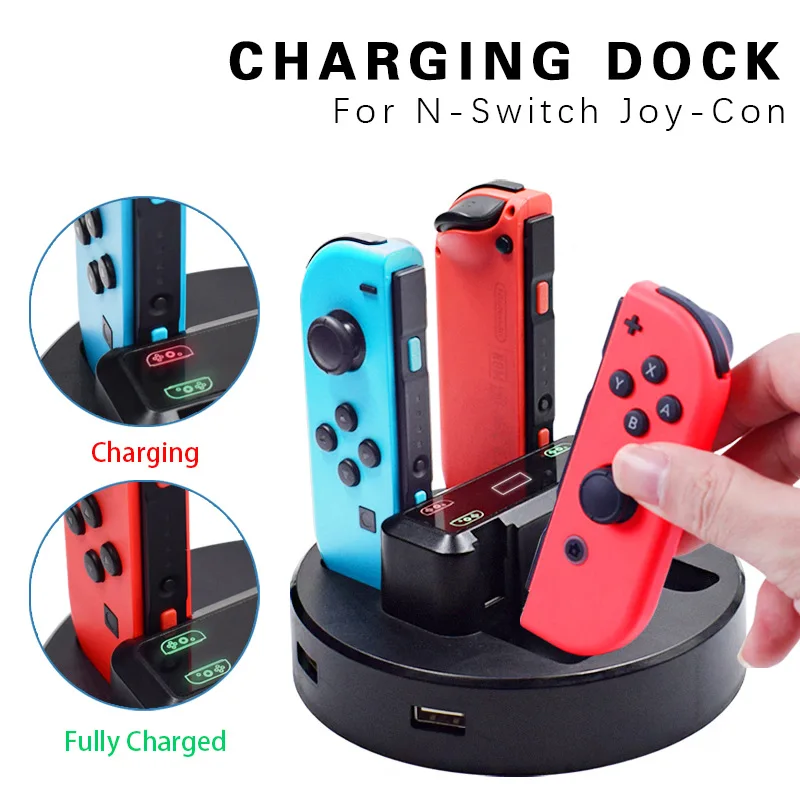 in Charging Dock for Nintendo Switch Console Joy-con Controller Gamepad  Charger Dock Station NS Switch