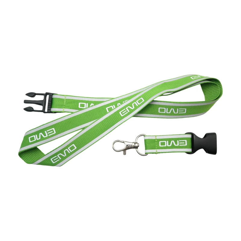 Polyester Custom Printed Hook Key Holder Lanyards Durable For Multi-Functional ID Badges & Exhibition Passes_voghion.com