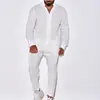 Completo bianco da uomo in due pezzi