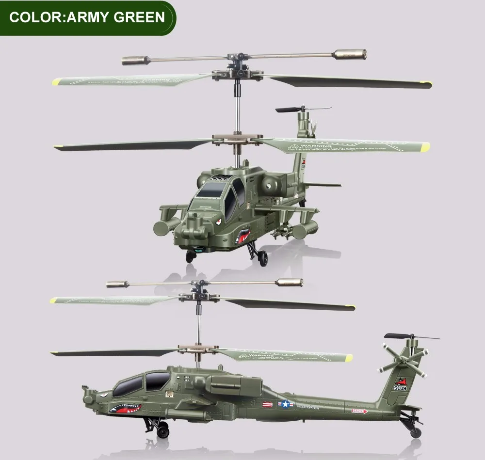 卸売Apache S109G AH-64フライト赤外線3.5CHミニ軍用航空機