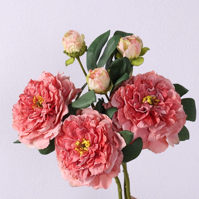 High quality artificial peony flowers Home decoration flowers real touch peony flower factory wholesale