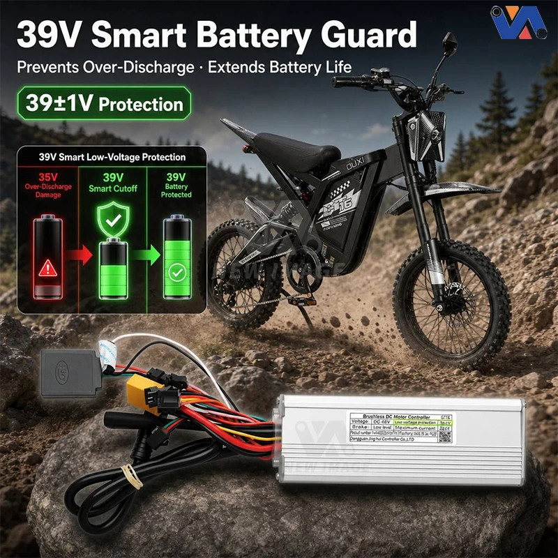 48V 25A e-bike controller product view.