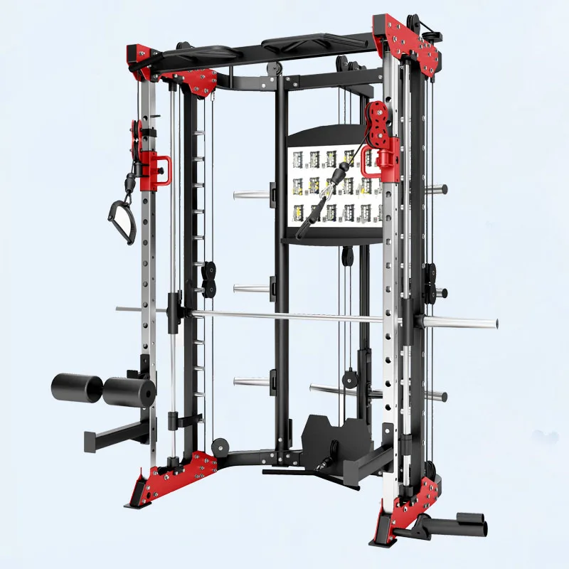 Multifunction outlet smith machine