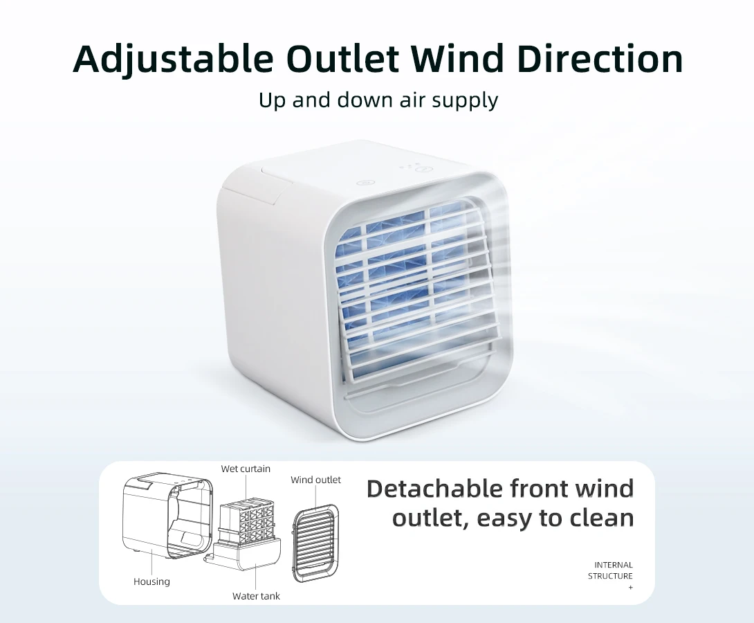 Brand New Room Rechargeable Mini Fan Water Air Cooler With Usb Portable