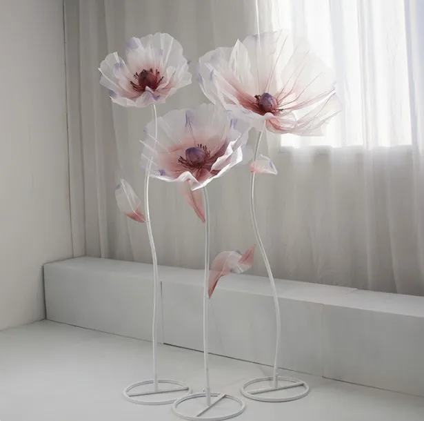 Hot Selling Organza Artificial Flowers For Wedding Decoration And Party