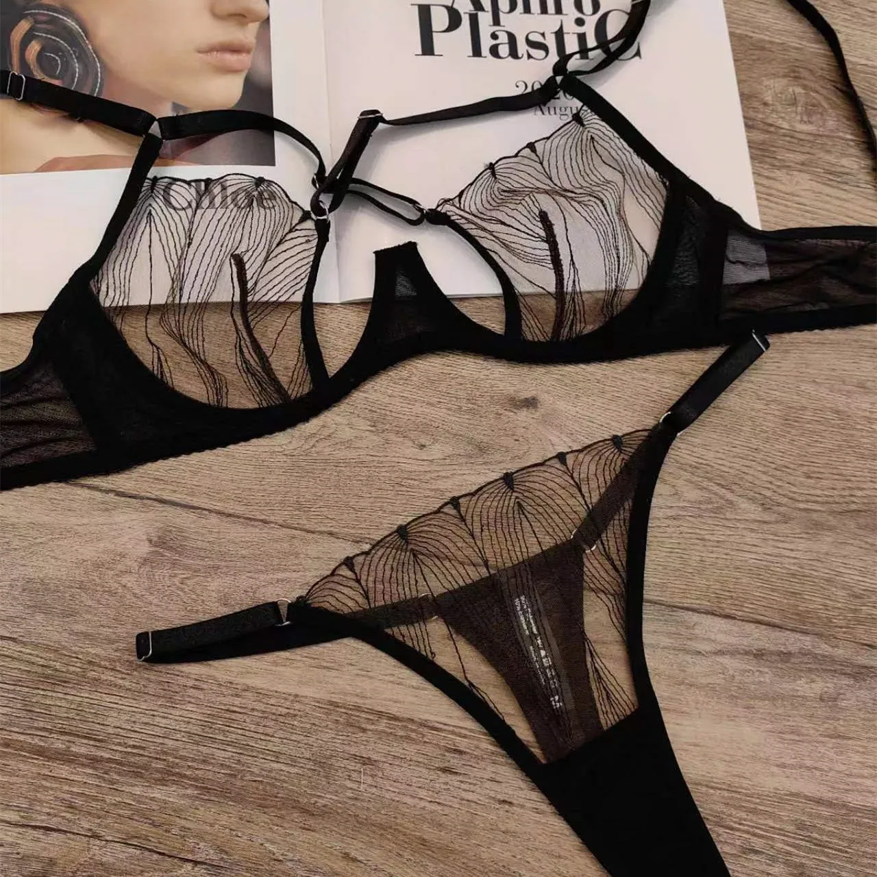 Luxury See Through Lace Panties Sexy In Sexy Lingerie Wire Bra And