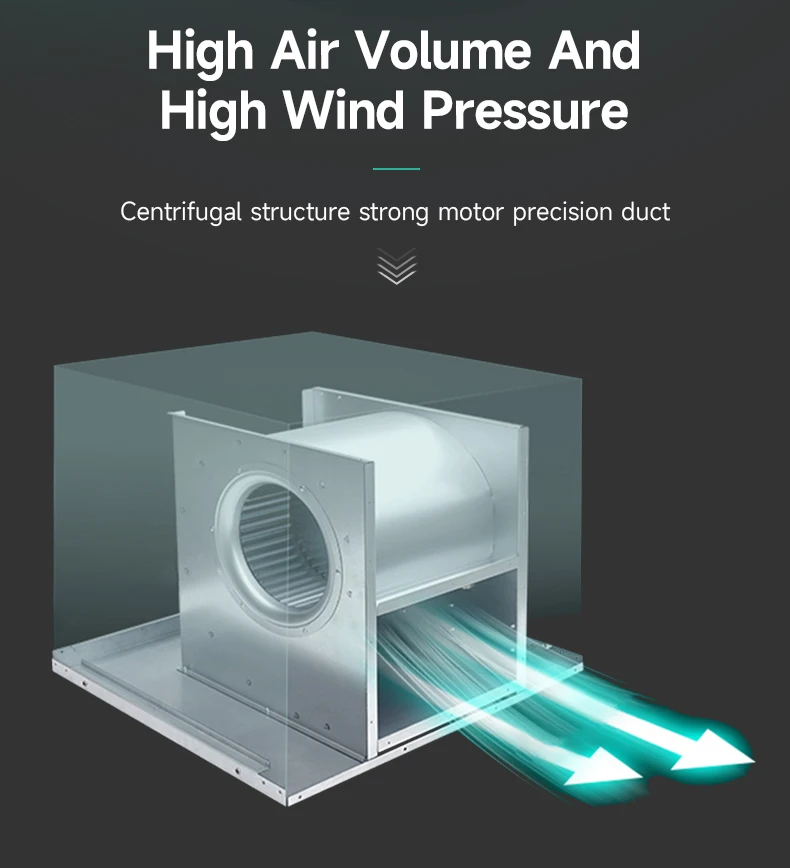 Inline Duct Fan, Centrifugal, 4000m3, Galvanized sheet - detail 10
