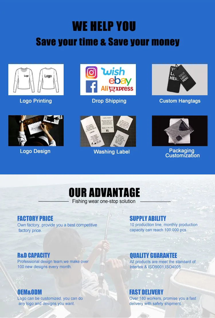 Men'S UPF50+ Bamboo Polyester Custom Color Outdoor Sun Block UV Fishing Wear Long Sleeve Hoodie Fishing Shirt factory