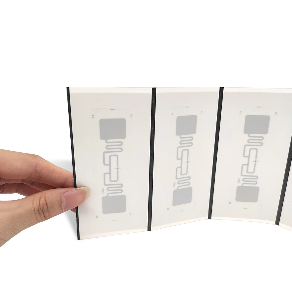 Long Range Passive RFID Mini Tag ISO18000 6C Inlay UHF Rfid Tag Sticker for 860-960MHz Frequency