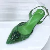 Green shoes