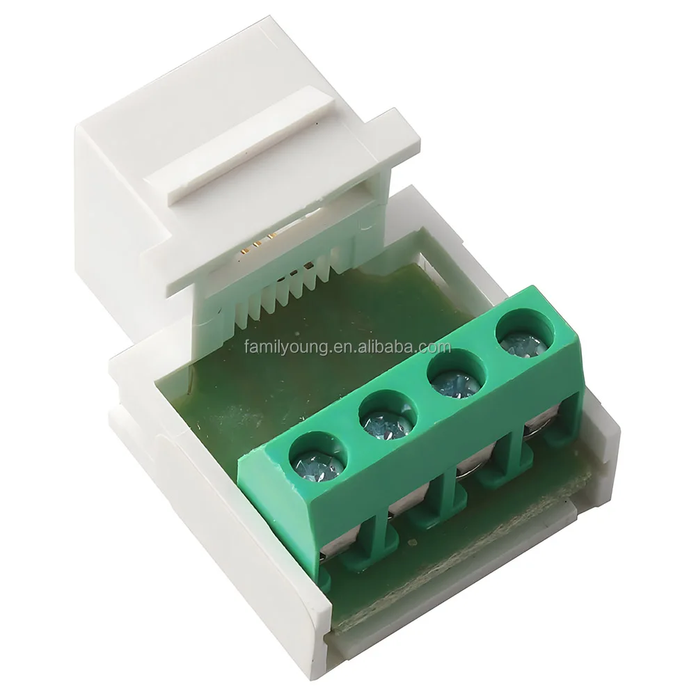Modulo Keystone RJ11 - 5 Pezzi, Per Cablaggio Telefonico, Con Coperchio Antipolvere, Cat 3 - Foto 8