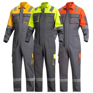 20% Cotton Industrial Hi Vis Reflective Safety Overall Worker Work Workwear Coveralls