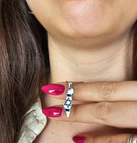 Ketting Ster van Israel in Zwart , zilver en Goud RVS :: Grace And Praise Christelijke Sieraden