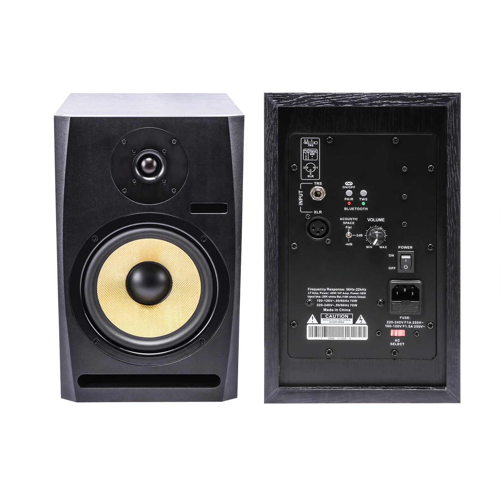 M8 New-come Blue-tooth Active Inch Studio Monitor Pair Speaker with for  Indoor/Home/Office/Party/DJ Use