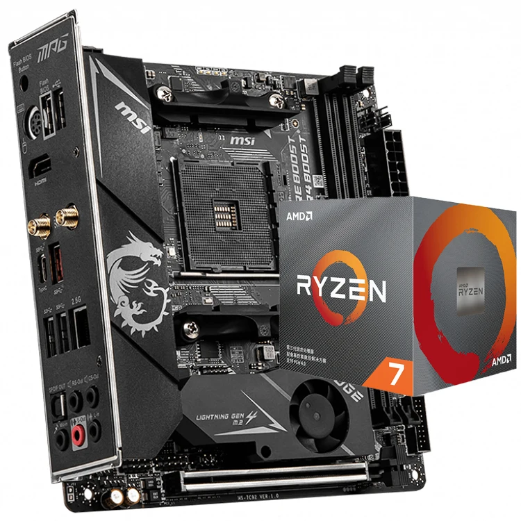 マザーボード MSI MPG B550I GAMING CARBON WIFI MSI MPG B550 GAMING CARBON WIFI AMD AM4 DDR4 CF M.2 USB 3.2