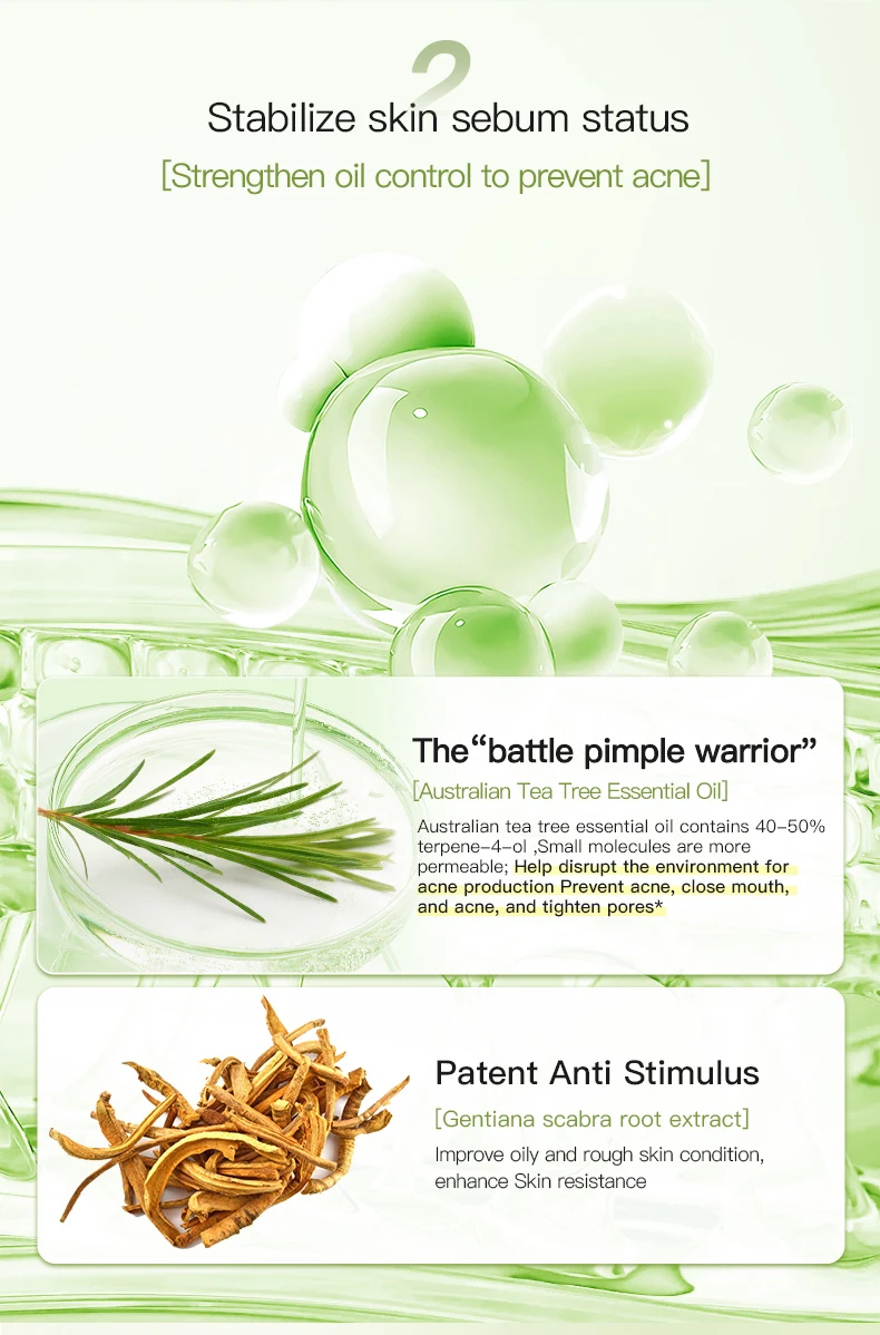 Private Label Icesea Moisturizing Tighten Australian Tea Tree Plant Extract Essential Oil Purifying Facial Face Cream Skin Care(pic5)