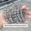 Natural Black Strawberry Quartz Bracelet