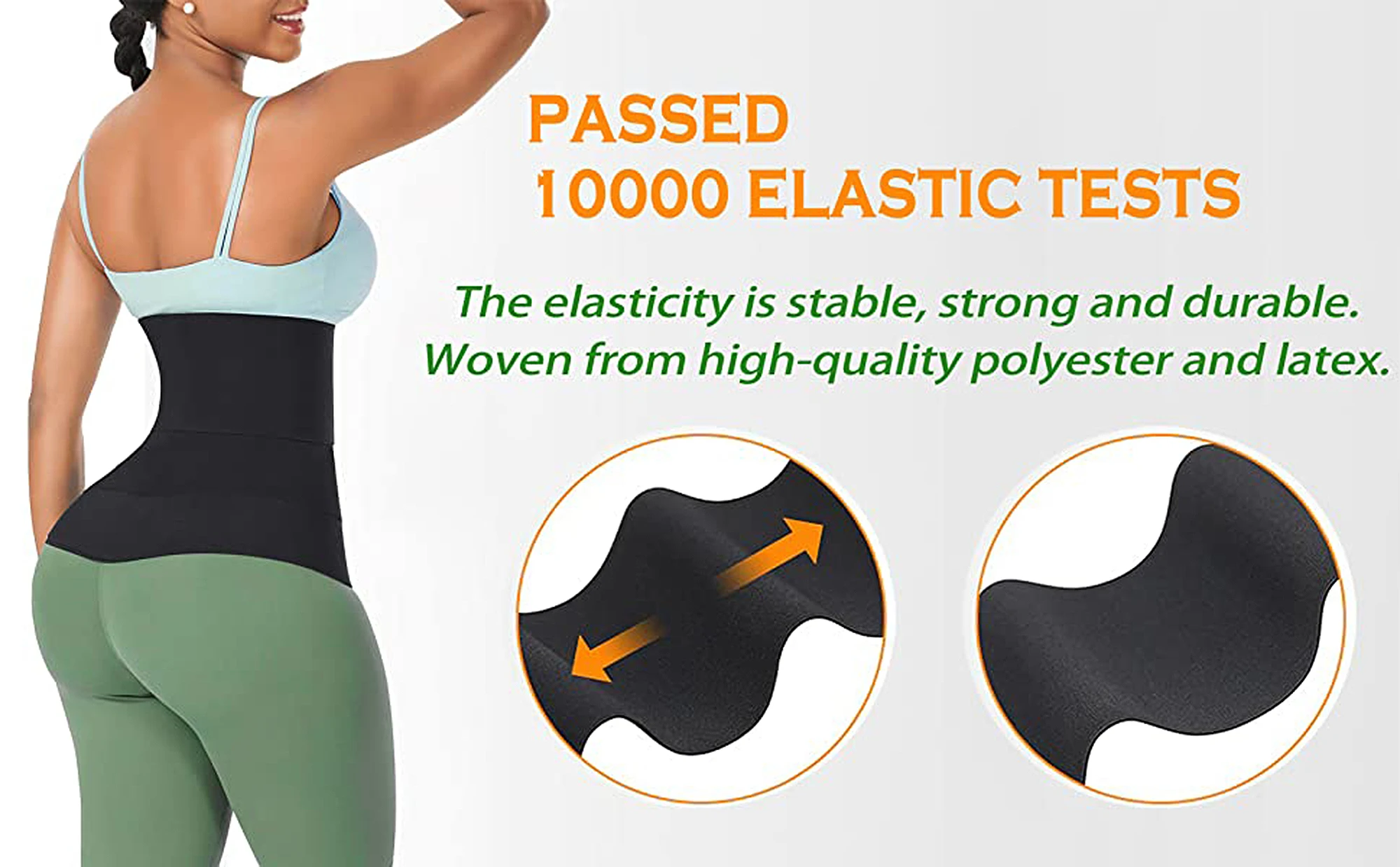 Flat Elastic Band Women Yoga Pull Belt Stretching Body Slimming Belt