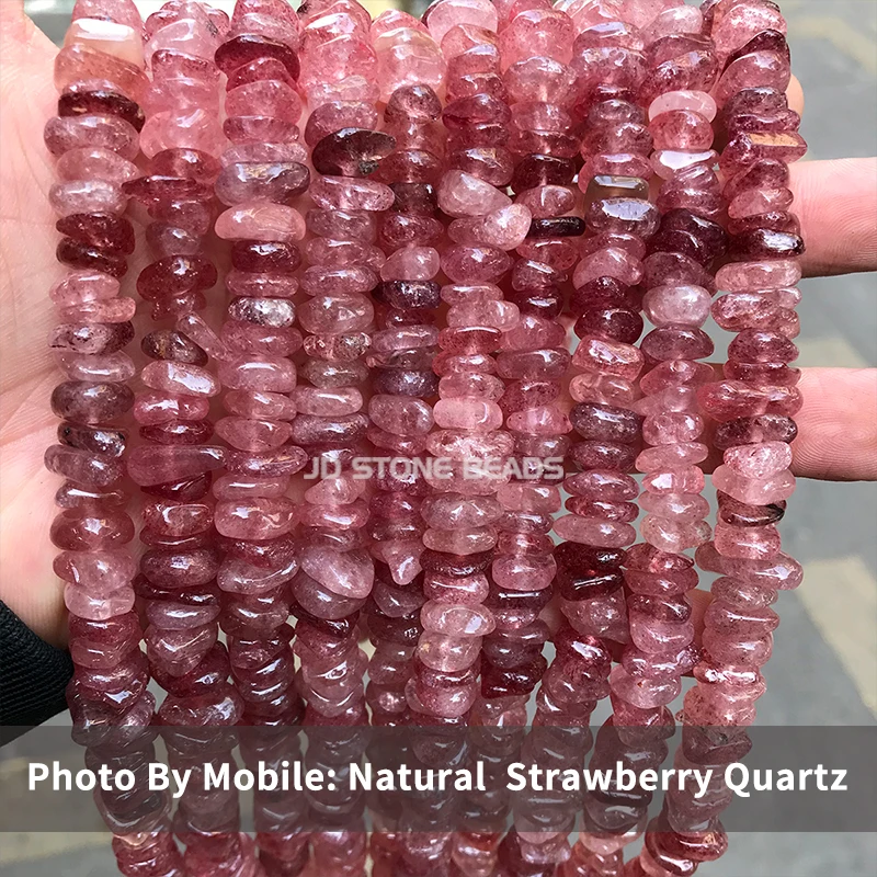 Loose Bead Chips 810mm Genuine High Quartz Stone Natural Gemstone Bead