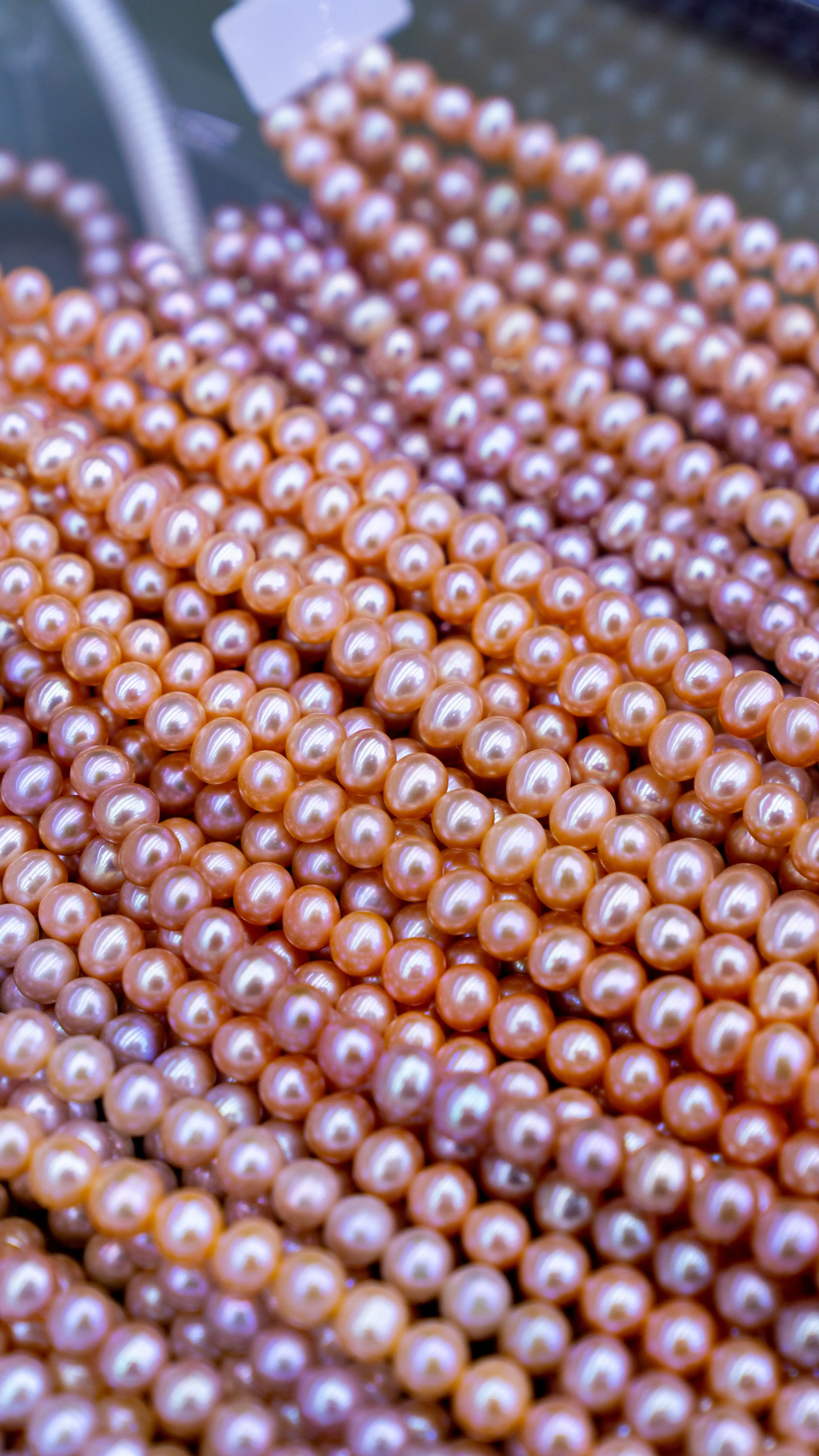 8-9mm High Luster Purple Pink Natural 2a+ Near Round Freshwater Pearl ...