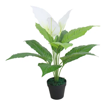 table artificial anthuirum plants indoor plastic flower bonsai from chinese factory