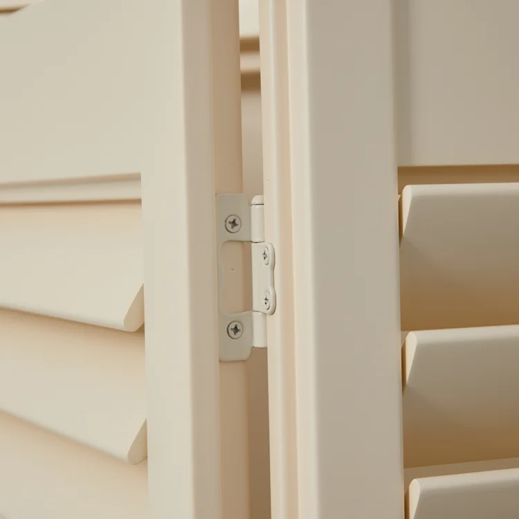 Adjustable Tier-On-Tier Basswood Shutter Window Blinds Folding Door Shutter Plantat Plantation Shutters for Bedroom